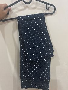 Navy Polka Dot Pants