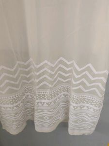 White Cream Transparent Kurta Branded Large Size