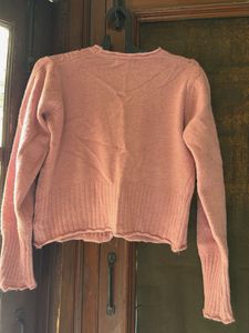 Chic Pink Embroidered Cardigan