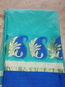 new women trendy Saree with Paisley Border