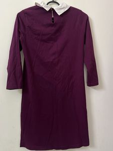Burgundy Long Sleeve Dress