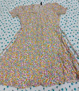Floral Print Short Sleeve Dress