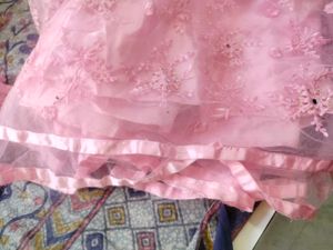 Elegant Pink Net Lehenga Choli Set