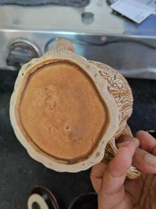 Unique Log-Shaped Teapot and 2 Cups Set