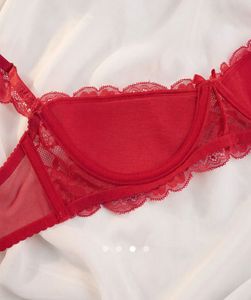 Sexy Red Lace Underwire Bra