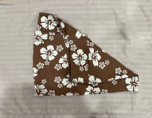 H&amp;M Brown and White Floral Straight Mini 🌴🍍🌺