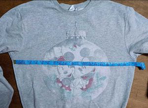 Vintage 90's Mickey &amp; Minnie Grey Sweatshirt