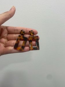 Leopard Print Earrings