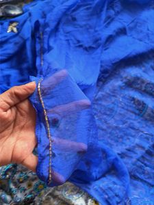 Elegant Blue Saree
