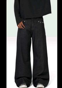 RAW Black Wide Leg Jeans