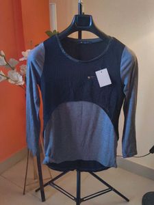 New Korean Stylish Colourblock Top