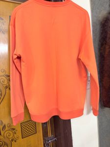 Orange Pullover Sweater(minor invisible stain can