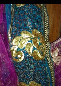 Elegant Purple Net Dupatta