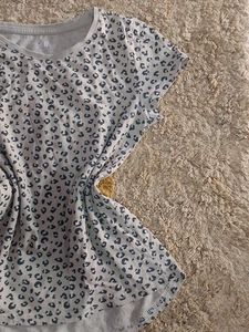 Gray Leopard Print T-Shirt