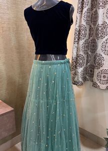 Heavy Bead Work Lehenga