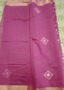 🆕NEW Pink Floral Beautiful Saree With Blouse