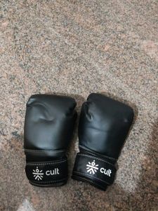 Cult Boxing Gloves Black 12 OZ