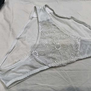 🪔 White Lace Briefs