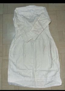 White Embroidered Kurti