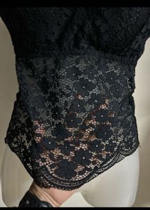 Black Lace Cami Top