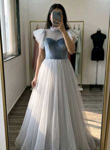 Stunning Blue & Grey Gown
