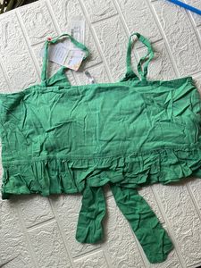 Ruffle knot top.