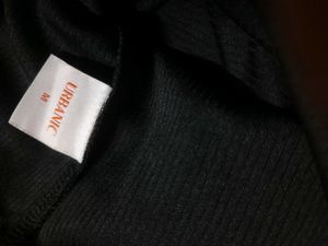 Chic Black Button Detail Bodysuit