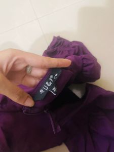 Mini purple dress