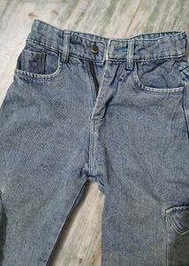 Light blue Cargo denim Jeans women