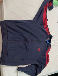 Men's Navy Blue Adidas Track Jacket