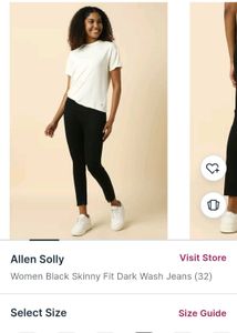 Allen Solly Denim Black Jeans
