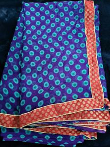 Beautiful Polka Dot Saree