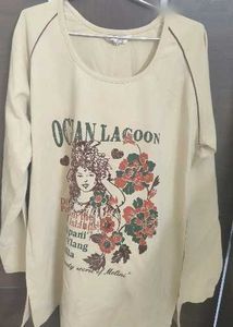 Night suit with Ocean Lagoon Graphic T-Shirt