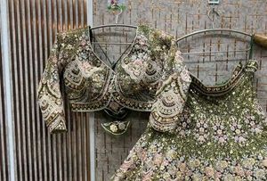 Exquisite Green Lehenga Choli