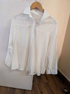 Chic White Oversized Shirt