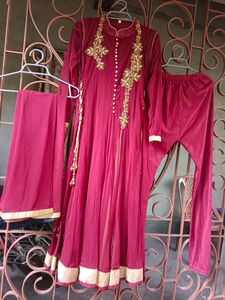 Beautiful Chocolate Colur Soft Net Anrkali Set🤎🤎