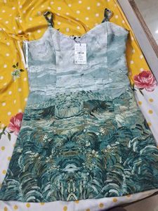 Abstract Print Mini Dress