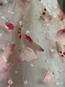 Girls Pink Butterfly Dress