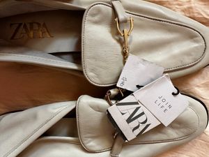 Zara Off White Shoes