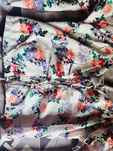 Floral Print Crop Top