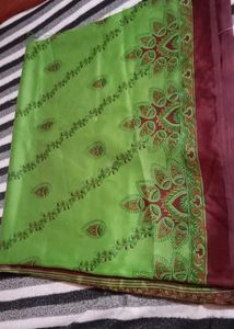 Elegant Green Saree
