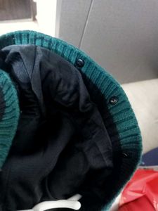 NEW Women's Green Hooded Knit Jacket