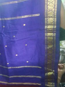 vintage  Maroon &amp; Blue silk saree