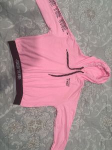 Pink Cropped Hoodie - "Decide The Vibe"🎀