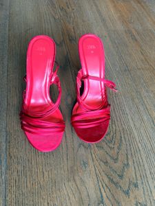Vibrant Red Zara Heels