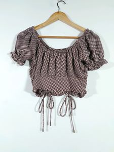 Mauve Printed Western Top (Women's)