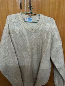 Vintage Knit V-Neck Sweater