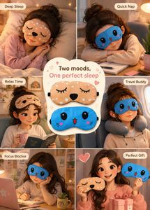 Cute Cartoon Eye Masks for Sleep