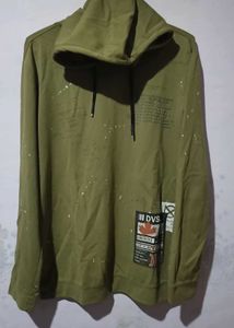 Olive Green Graphic Hoodie