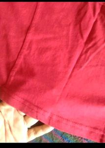 Maroon Lace Sleeve Blouse